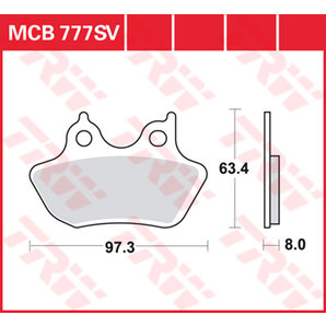 Bremsbeläge vorne Lucas TRW Sinter MCB703SV für Honda CBR 900 RR SC33